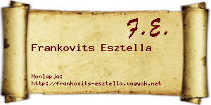 Frankovits Esztella névjegykártya